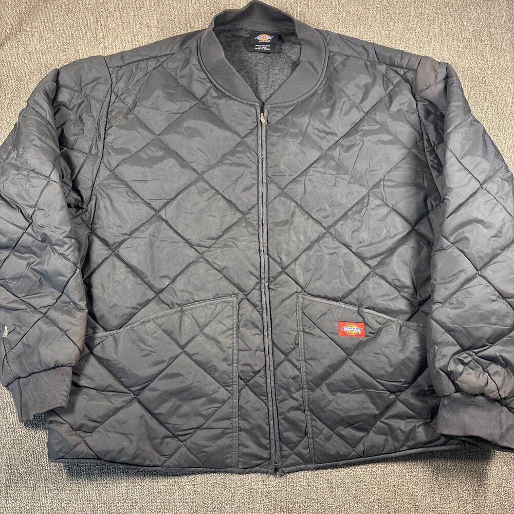 Dickies Men’s Quilted Puffer Work Jacket 3XL Dark Gray Soft Fall Workwear